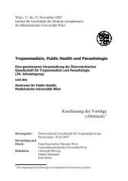 Abstracts - Österreichische Gesellschaft für Tropenmedizin und ...