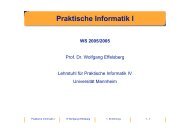 Praktische Informatik IV - Universität Mannheim