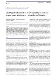 Indlæggelsesrisiko efter fødevarebårne bakterielle mave- tarm ...