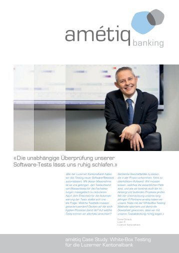 Case Study Luzerner Kantonalbank - amétiq