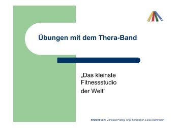 Übungen mit dem Thera-Band - OSZ