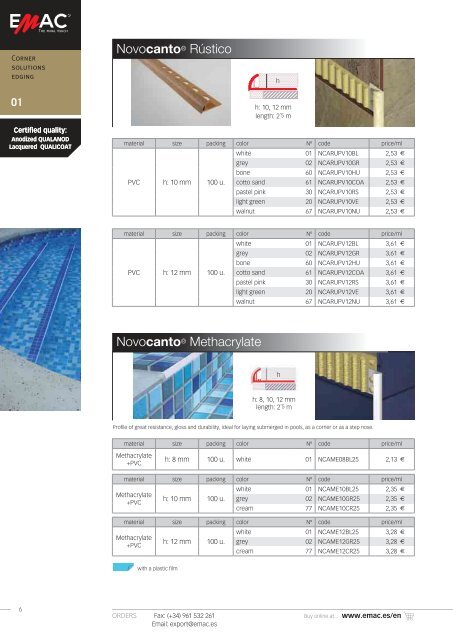 general catalogue emac - Keraben CR