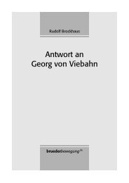 Antwort an Georg von Viebahn - bruederbewegung.de