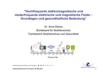 "Hochfrequente elektromagnetische und niederfrequente elektrische ...