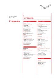 Programm - Musikfestival Bern