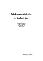Schuleigener Arbeitsplan Sport - Overbergschule Vechta