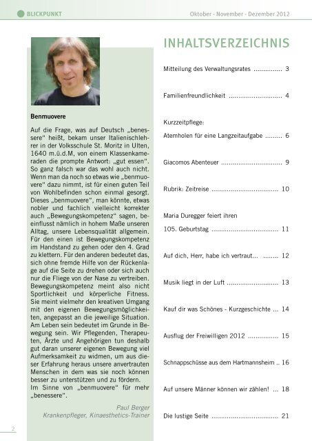 Blickpunkt Oktober - Dezember 2012 (pdf - 2MB) - Zum Heiligen Geist