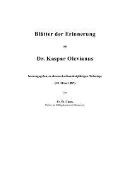 Blätter der Erinnerung Dr. Kaspar Olevianus - Licht und Recht