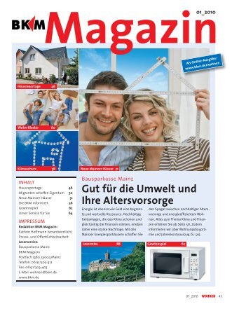 Magazin - Bausparkasse Mainz AG