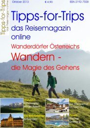 Tipps-for-Trips  Reisemagazin 4.2013