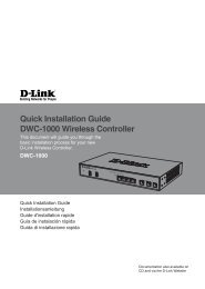 Quick Installation Guide DWC-1000 Wireless Controller - D-Link