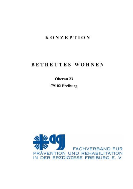KONZEPTION BETREUTES WOHNEN - Suchtberatung Freiburg