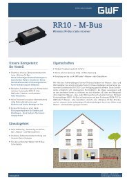 RR10 - M-Bus - GWF Messsysteme AG