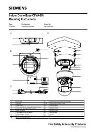 Indoor Dome Base CFVA-BA Mounting Instructions - Bewator Group