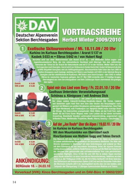 2009 - Deutsche Alpenvereinssektion Berchtesgaden