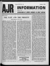 INFORMATION - The Association of Jewish Refugees