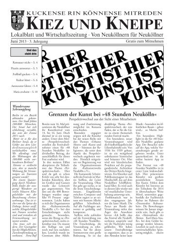 Juni - Kiez und Kneipe Neukölln