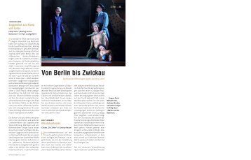 Von Berlin bis Zwickau - Die Deutsche Bühne