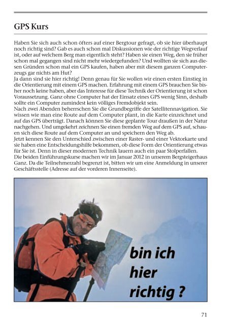 2011 - Deutsche Alpenvereinssektion Berchtesgaden