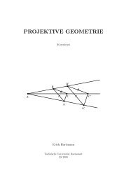 PROJEKTIVE GEOMETRIE - Technische Universität Darmstadt