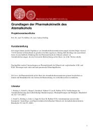 Grundlagen der Pharmakokinetik des Atemalkohols - Medizinische ...