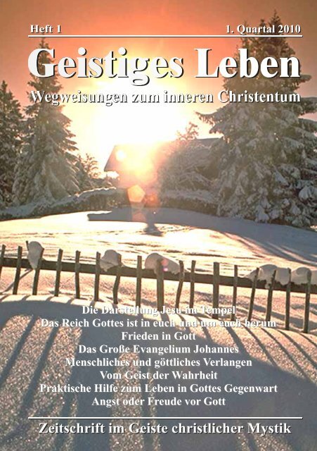 GL 1/2010 - der Lorber-Gesellschaft eV