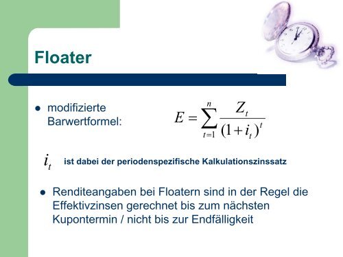 Effektivzins und Barwert - Hochschule Magdeburg-Stendal