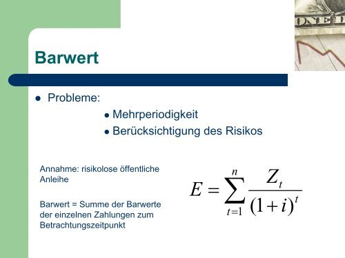 Effektivzins und Barwert - Hochschule Magdeburg-Stendal