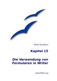 Die Verwendung von Formularen in Writer - OpenOffice.org
