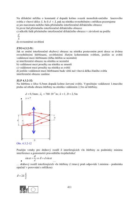 Příklady - modul 4. Optika a atomové jádro