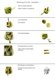 Montering af et stik - instruktion