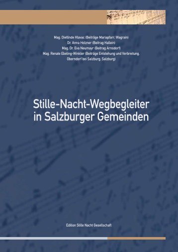 Stille-Nacht-Wegbegleiter in Salzburger Gemeinden