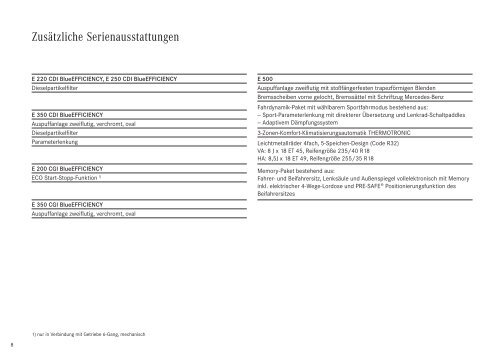 Preisliste Mercedes-Benz E-Klasse Cabriolet (A207) vom 29.01.2010.