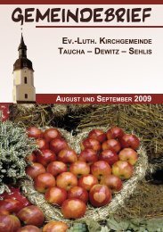 August/September 2009 (811 KB) - St. Moritz Taucha