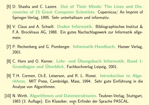 Grundlagen der Informatik - Hochschule Ravensburg-Weingarten