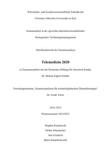 (2013): Telemedizin 2020 - Deutsche Stiftung für chronisch Kranke