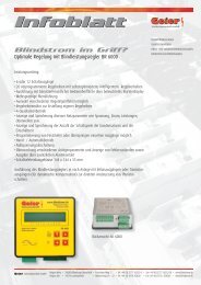 Infoblatt - Geier Starkstromtechnik