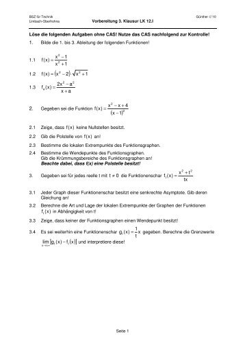 x(f + = ) - BSZ für Technik Limbach-Oberfrohna