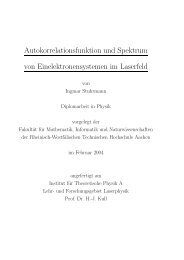 Autokorrelationsfunktion und Spektrum von ... - Laserphysik