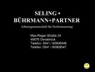 SELING • BÜHRMANN+PARTNER - Gemeinde Wallenhorst