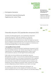 citizenship education“ - Thematische - Theodor-Heuss - Kolleg
