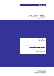 Beiträge Liechtenstein-Institut - Liechtenstein-Institut, Bendern