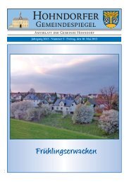 Hohndorfer Gemeindespiegel - Theodor Fliedner Stiftung