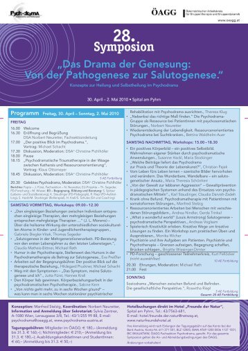 Programm - Psychodrama Austria