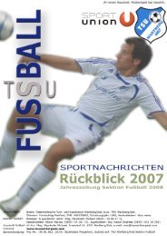 ONLINE-Version der Jahreszeitung 2008 der Sektion Fußball in ...