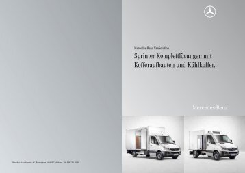 Sprinter Komplettlösungen mit Kofferaufbauten ... - Mercedes-Benz