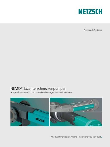 Exzenterschneckenpumpe - Netzsch Mohnopumpen GmbH