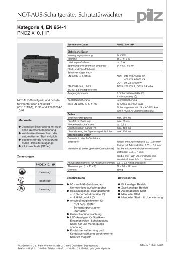 NOT-AUS-Schaltgeräte, Schutztürwächter - ELTRON