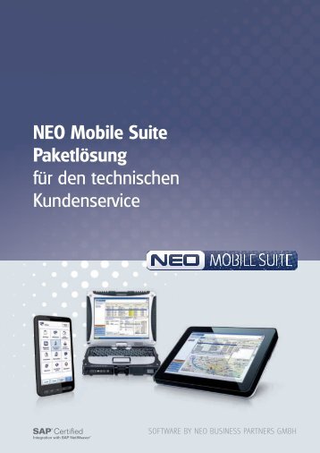 NEO Mobile Suite Paketlösung für den technischen Kundenservice