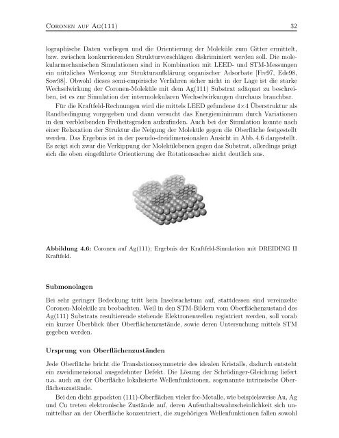 Untersuchung organischer Adsorbate auf ... - Markus Lackinger